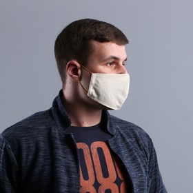 

Маска защитная "ЭКО",не медицинская, х/б, 2 слоя, взрослая, 12х20 см