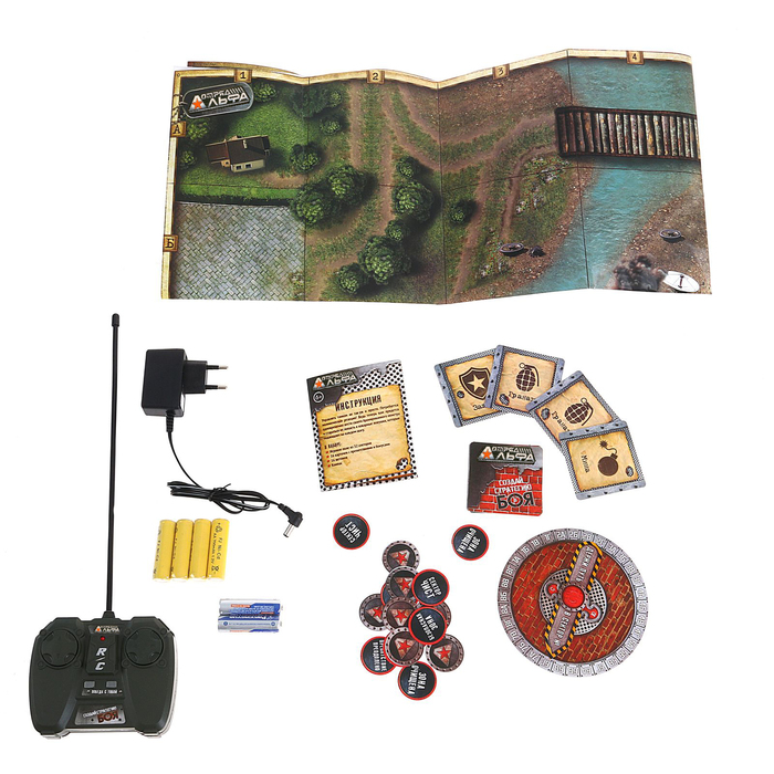 Танк радиоуправляемый "Т-35", работает от аккумулятора, цвета МИКС