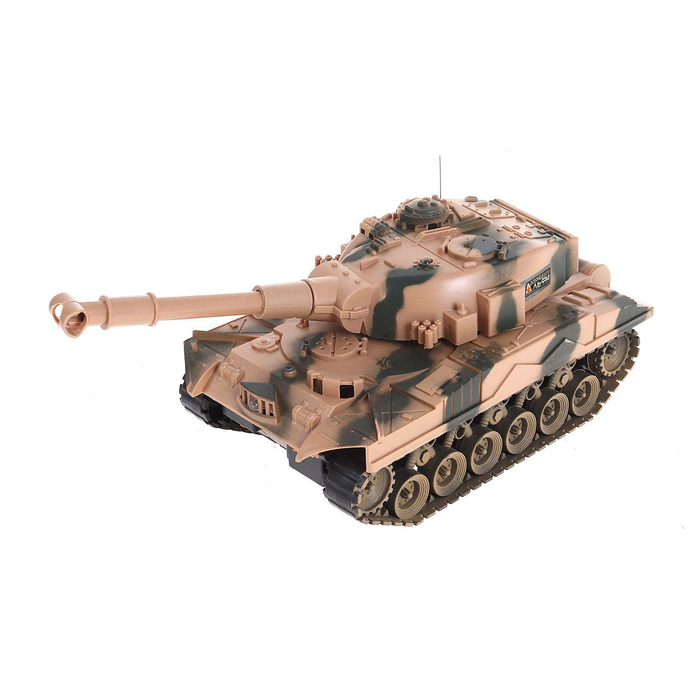 Танк радиоуправляемый "Т 34", свет и звук, цвета МИКС