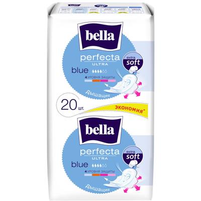 BELLA Супертонкие прокладки Perfecta ultra Blue 20 шт