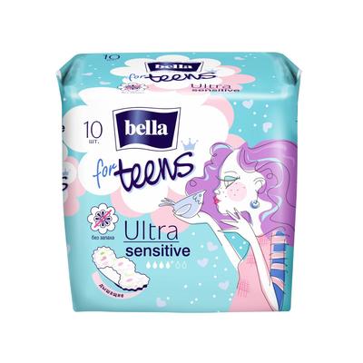 BELLA Супертонкие прокладки  Ultra sensitive for teens 10 шт