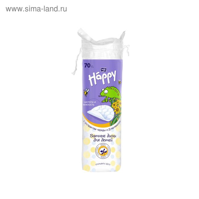 Ватные диски bella baby Happy с экстрактом череды и Д-пантенолом по 70шт 115₽