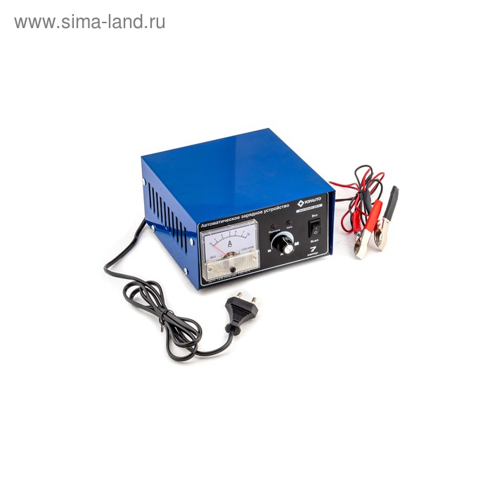 Зарядное устройство для АКБ ТОП АВТО 7А, 7 А, АКБ 12 В до 95 Ач, ручная регулировка интеллектуальное зарядное устройство для акб topauto азу 804 4 а акб 6 12 в до 120 ач