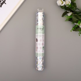

Клеевой винил American Crafts "Silver Fractal Holographic" 30.5х120 см