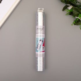 

Клеевой винил American Crafts "Silver Holographic Glitter" 30.5х120 см
