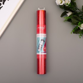 

Клеевой винил American Crafts "Crimson Holographic Glitter" 30.5х120 см