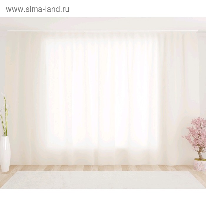 Тюль, размер 290 × 260 см, цвет айвори