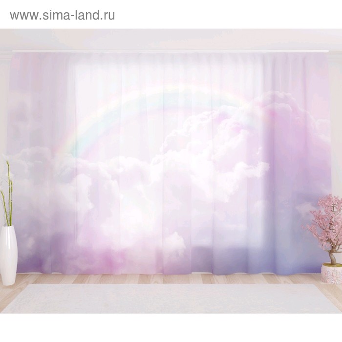 

Фототюль «Радуга в розовых облаках», размер 290 х 260 см, вуаль