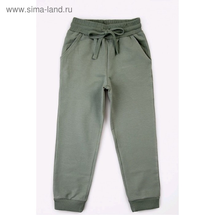 фото Брюки для девочек, рост 110 см, цвет хаки batik