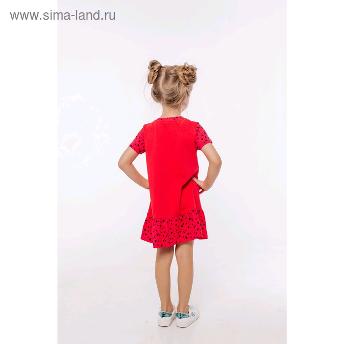 

Платье для девочек, рост 92 см, цвет красный