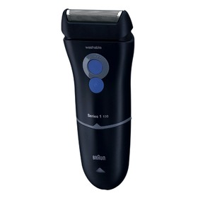 

Электробритва Braun 130 Series 1, сеточная, сухое бритье, от сети, чёрная