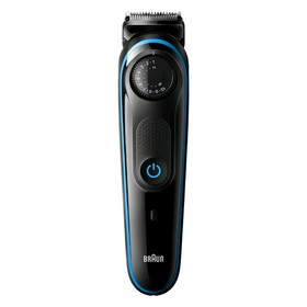

Триммер Braun BT3240, для бороды и усов, 2 насадки, от аккумулятора, чёрный