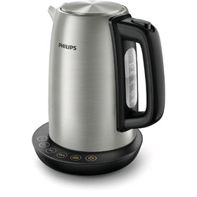 

Чайник Philips HD9359/90, металл, 1.7 л, 2200 Вт, регулировка температуры, серебристый