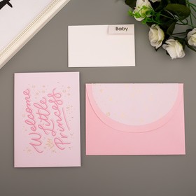 

Поздравительная открытка и конверт American Crafts "Little Princess"