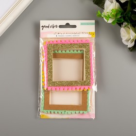 

Набор картонных рамок Crate Paper "Good Vibes" 4 шт