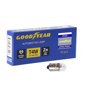 

Лампа автомобильная Goodyear, T4W, 12 В, 4 Вт, набор 10 шт