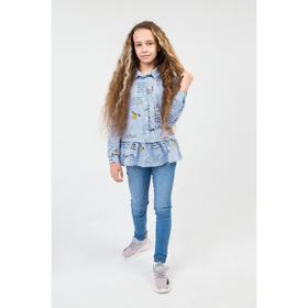 

Рубашка для девочки, цвет голубой, рост 152 см