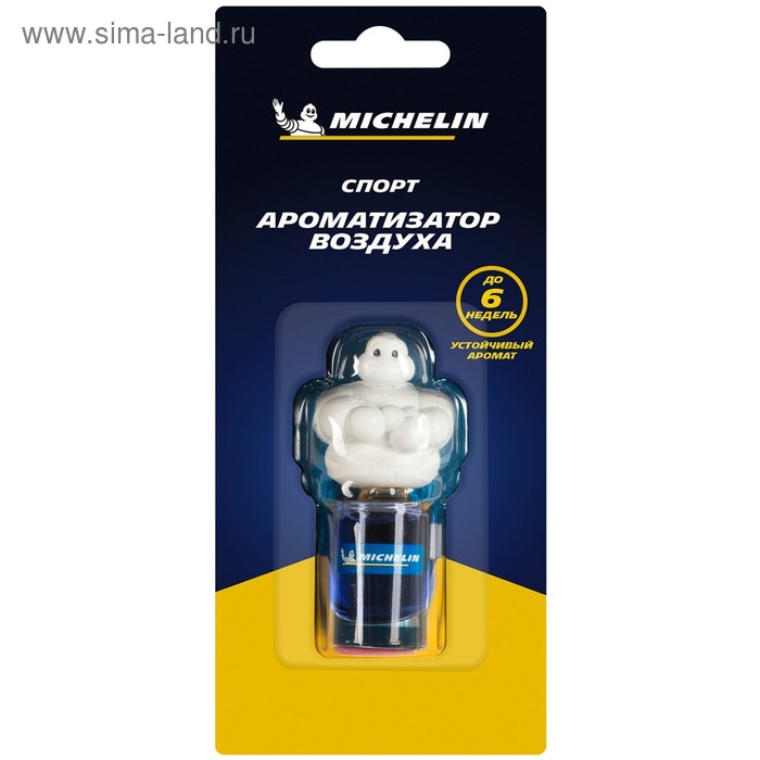 Ароматизатор воздуха MICHELIN Бибендум, подвесной, жидкостный, 5 мл. 