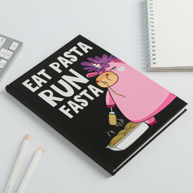 

Ежедневник Eat pasta, run fasta А5, 80 листов