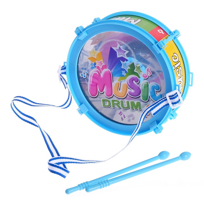 Игрушечный барабан Music drum, световые эффекты, детский, МИКС