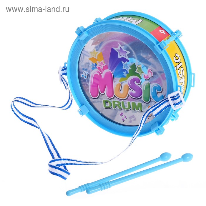 цена Игрушечный барабан Music drum, световые эффекты, детский, МИКС