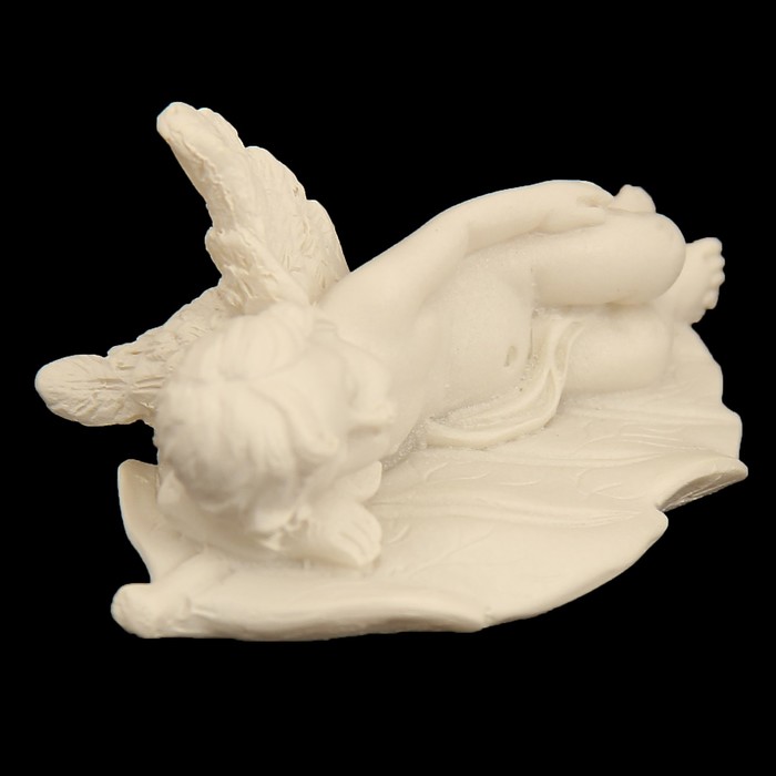 Сувенир "Белоснежный ангел, спящий на листе", МИКС