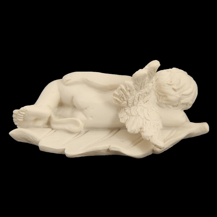 Сувенир "Белоснежный ангел, спящий на листе", МИКС