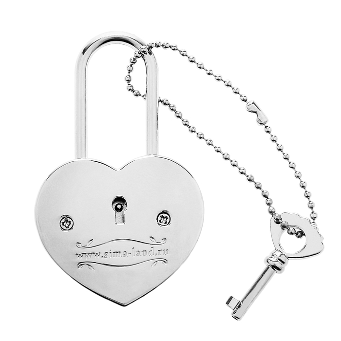 Замок с заливкой и ключом "Вместе навсегда"