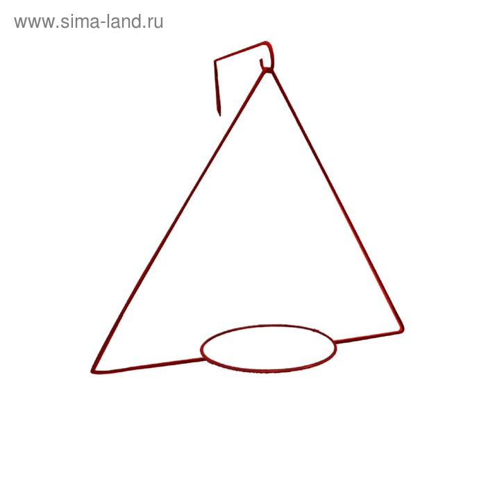Держатель для кашпо, d = 18,5 см, с кронштейном, рубин