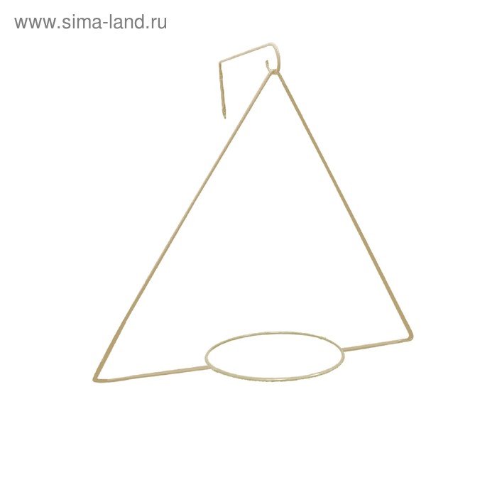 Держатель для кашпо, d = 17,5 см, с кронштейном, слоновая кость