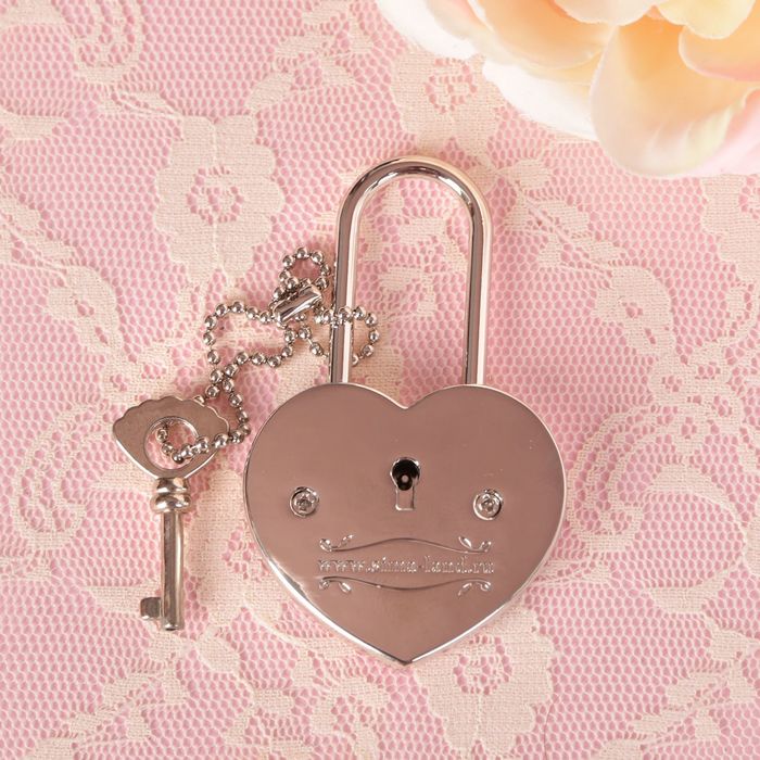 Замок с заливкой и ключом "Совет да любовь"