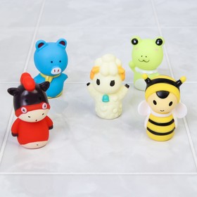 

Набор резиновых игрушек для игры в ванной , Пальчиковый театр «Милые животные»