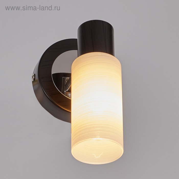 

Бра спот 06941/1 1хE14, 40W хром/чёрный/белый 9х15х16 см