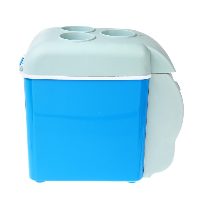 Холодильник автомобильный 7.5 литров, 12 В, с функцией подогрева, серо-голубой