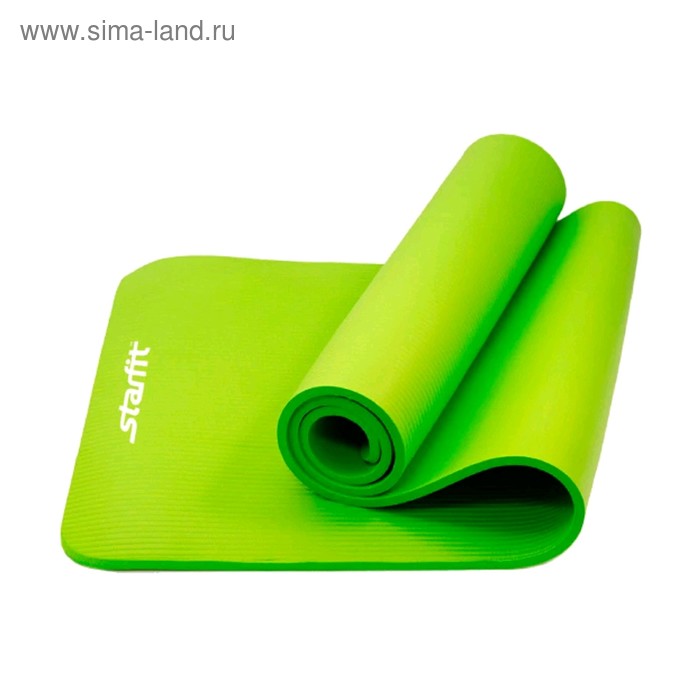 фото Коврик для йоги yoga star, толщина 1 см, цвет зелёный starfit