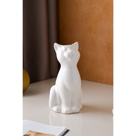 

Ваза керамическая "Кошка", настольная, белая, 25 см