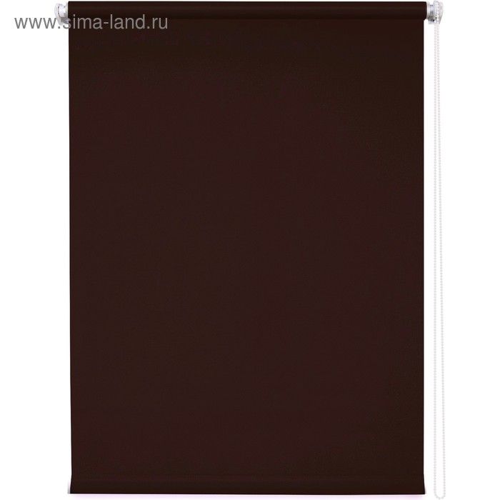 Рулонная штора «Плайн», 70 х 175 см, цвет тёмно-коричневый