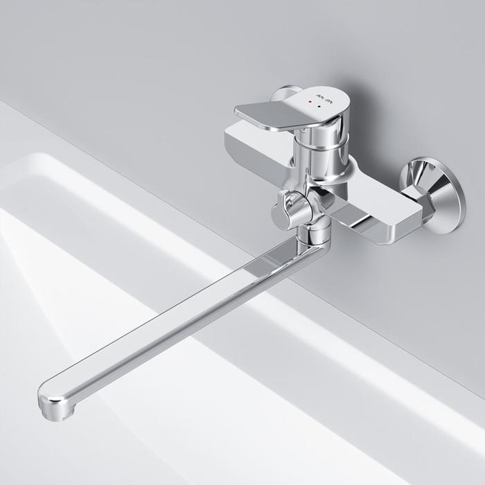 

Смеситель для ванны AM.PM X-Joy F85A90000, однорычажный, длинный излив, хром