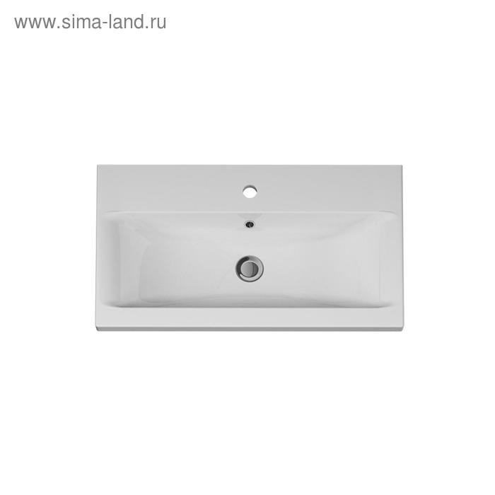 фото Раковина am.pm gem m90wcc0752wg, мебельная, встроенная, керамическая, 75 см, белый глянец