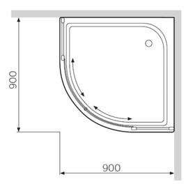 

Поддон душевой AM.PM Bliss L W53T-301-090W, 90 х 90 см, акриловый, белый