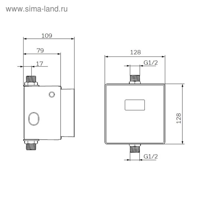 

Система смыва для писсуара AM.PM Spirit 2.0 CUSEF7006, сенсорная, матовый хром