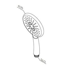 

Душевая лейка AM.PM Bliss L F0253100, d=125 мм, 5 режимов, хром