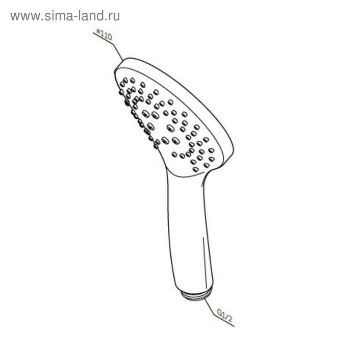 

Душевая лейка AM.PM Gem F0290064, d=110 мм, 1 режим, хром