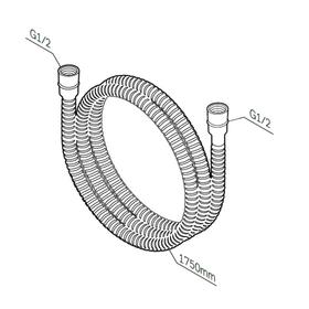 Шланг для душа AM.PM F0400364, 1750 мм, хром от Сима-ленд