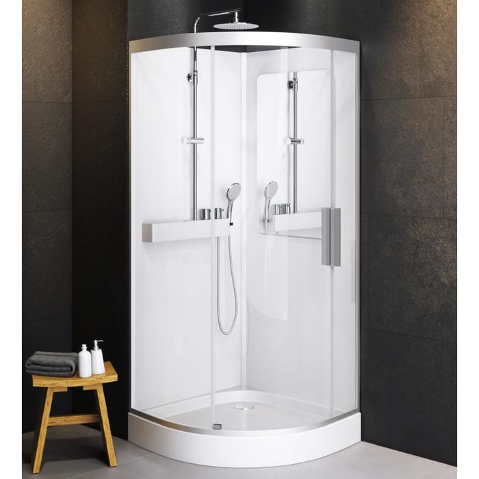 

Душевая кабина AM.PM Like W80C-016-090MTA, 900 x 900 мм, без гидромассажа, белый, хром