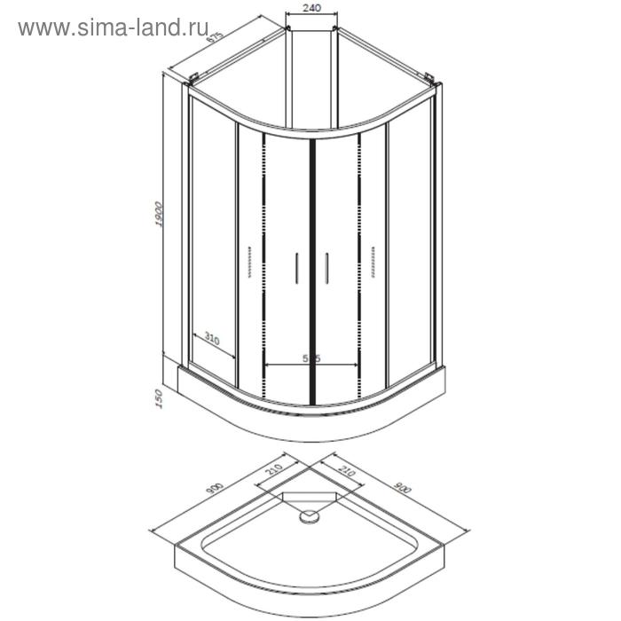 

Душевая кабина AM.PM Joy W85C-001-090GT, 900х900х2160 мм, стекло прозрачное, графитовый