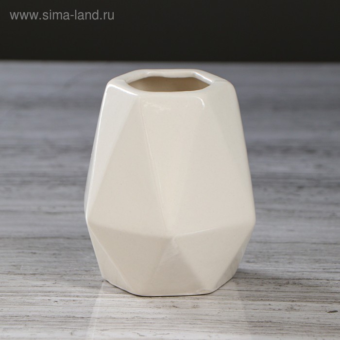 фото Органайзер "ромб", цвет белый, 10.5 см керамика ручной работы