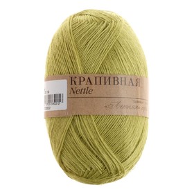 

Пряжа "Крапивная" 100% крапива 250м/50гр (119-Горох)