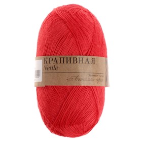 

Пряжа "Крапивная" 100% крапива 250м/50гр (88-Красный мак)