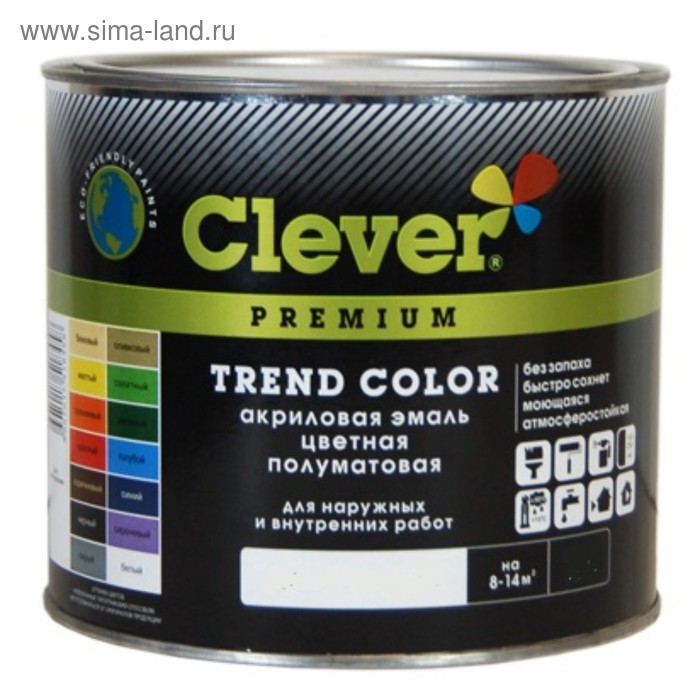 

Эмаль "TREND COLOR" черный 2кг